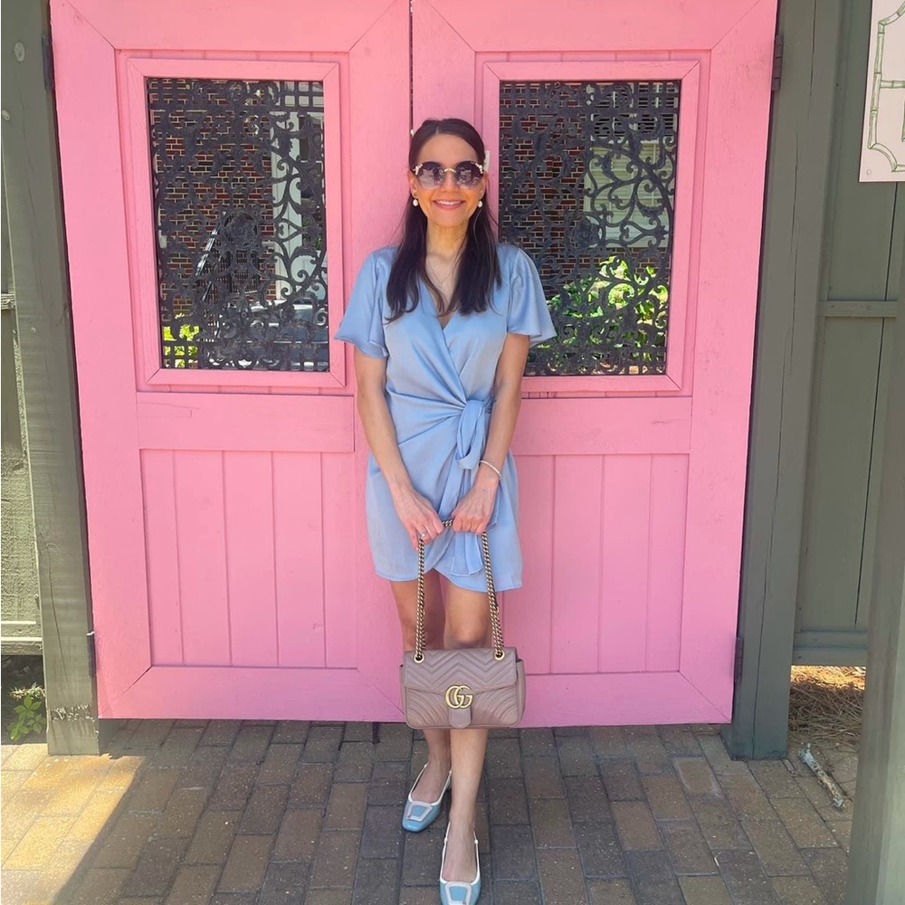 Red Dress Boutique blue wrap dress